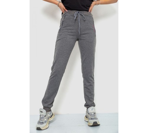 Спортивні штани жіночі, колір світло-сірий, 244R526