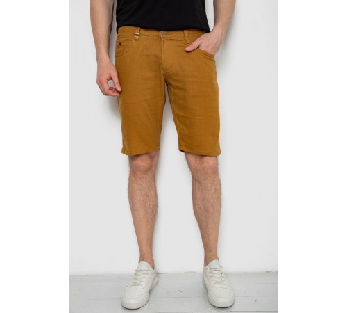 Шорты мужские однотонные, цвет темно-горчичный, 238R2485
