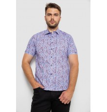 Рубашка мужская с принтом, цвет сиреневый, 214R6917-8