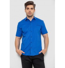 Сорочка чоловіча з принтом, колір електрик, 214R7128 Сорочка чоловіча з принтом, колір електрик, 214R7128