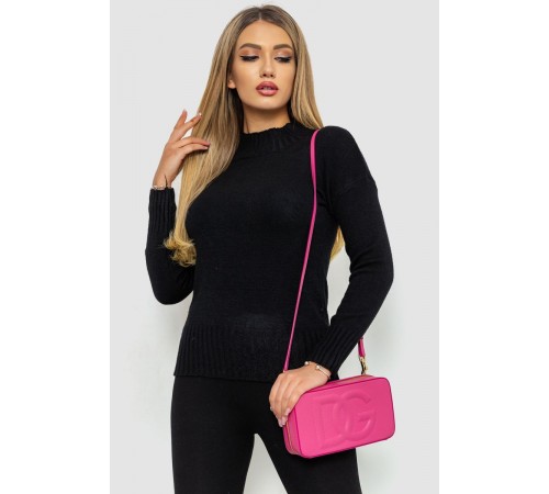 Кофта жіноча однотонна, колір чорний, 244R2028