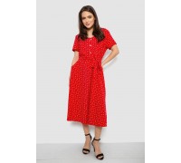 Платье софт с цветочным принтом, цвет красный, 230R1031