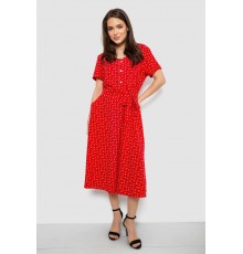 Сукня софт з квітковим принтом, колір червоний, 230R1031