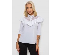 Блуза класична 230R84-1, колір Білий