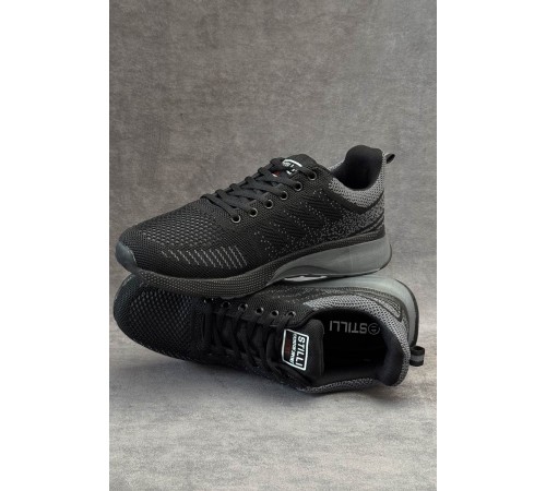 Кросівки чоловічі демісезонні, колір чорно-сірий, 248RH267