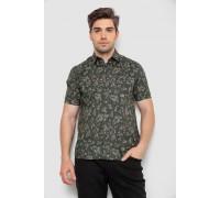 Рубашка мужская с принтом, цвет хаки, 214R6917-91