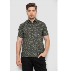 Рубашка мужская с принтом, цвет хаки, 214R6917-91