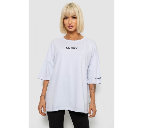 Футболка женская с принтом, цвет белый, 244R2019