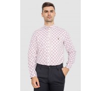 Сорочка чоловіча повсякденна, колір молочно-червоний, 247R404