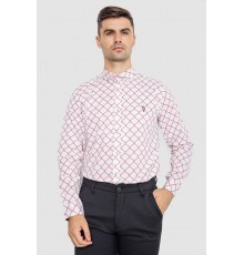 Рубашка мужская повседневная, цвет молочно-красный, 247R404