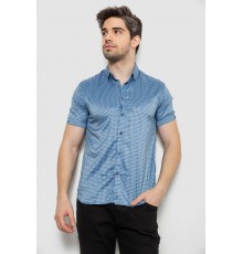 Рубашка мужская с принтом, цвет джинс, 186R6918