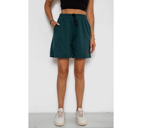 Шорти жіночі з принтом, колір темно-зелений, 238R132