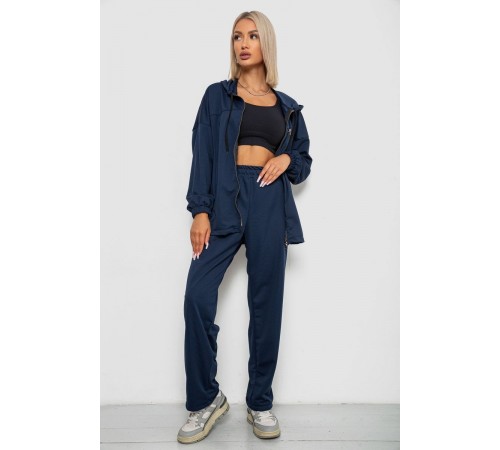 Спортивный костюм женский, цвет темно-синий, 238R114-1
