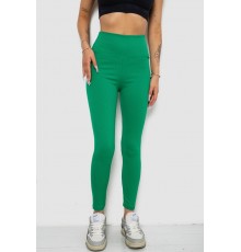 Лосини однотонні в рубчик, колір зелений, 238R606