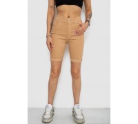 Шорти джинсові жіночі, колір бежевий, 182R1700