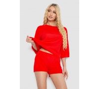 Костюм женский повседневный, цвет красный, 238R6628