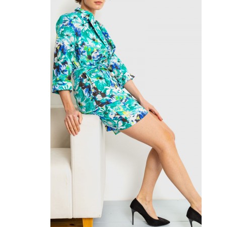 Костюм жіночий, колір зелено-синій, 115R0451