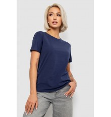 Футболка жіноча однотонна, колір синій, 204R3333