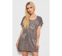 Туніка жіноча з принтом, колір мокко, 238RBD378