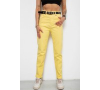 Джинси жіночі, колір жовтий, 182R00308