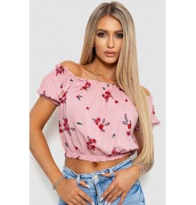 Топ жіночий ошатний, колір пудровий, 244R282