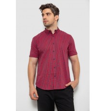 Рубашка мужская в клетку, цвет красный, 214R2445