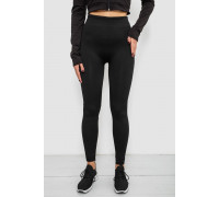 Лосины утепленные на меху, цвет черный, 139RW833