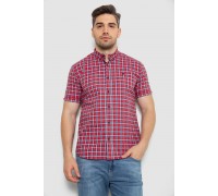 Рубашка мужская в клетку, цвет красный, 214R2445-6
