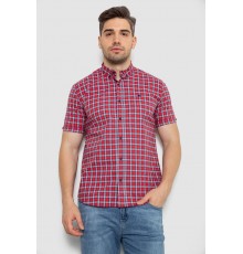 Рубашка мужская в клетку, цвет красный, 214R2445-6
