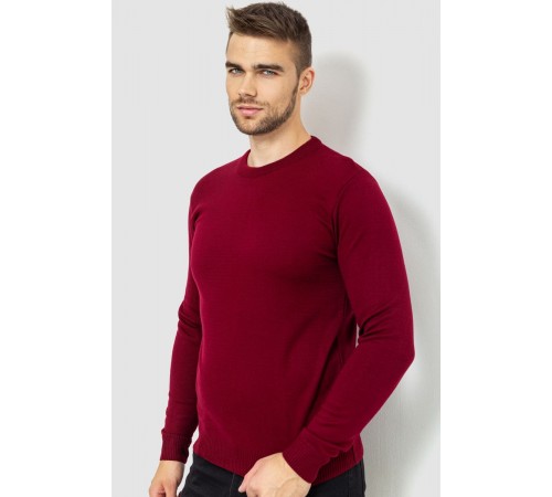 Свитер мужской однотонный, цвет бордовый, 161R1770-1