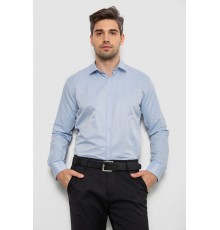 Рубашка мужская с длинным рукавом, цвет голубой, 214R836