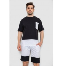 Костюм мужской повседневный, цвет черно-белый, 238R1533