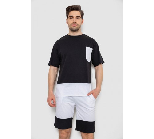 Костюм мужской повседневный, цвет черно-белый, 238R1533