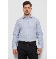 Сорочка чоловіча з принтом, колір блакитний, 214R813