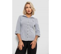 Сорочка класична в смужку, колір сіро-білий, 230R645-1