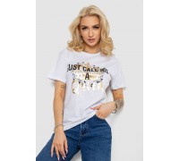 Футболка женская, цвет белый, 244R4612