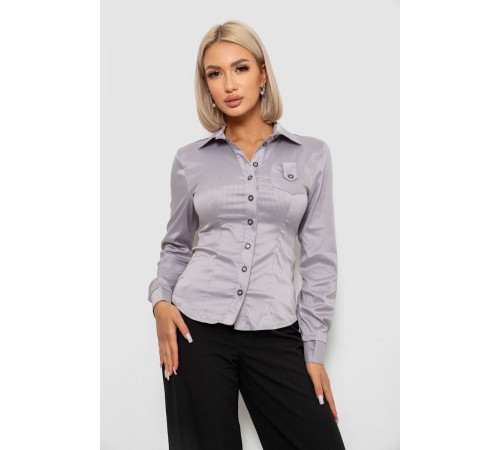 Сорочка класична в смужку, колір сірий, 230R644-2