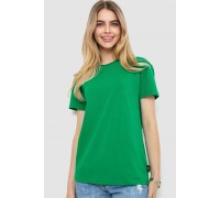 Футболка жіноча однотонна, колір зелений, 102R5248