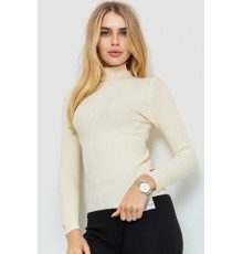 Гольф жіночий однотонний, колір кремовий, 204R052