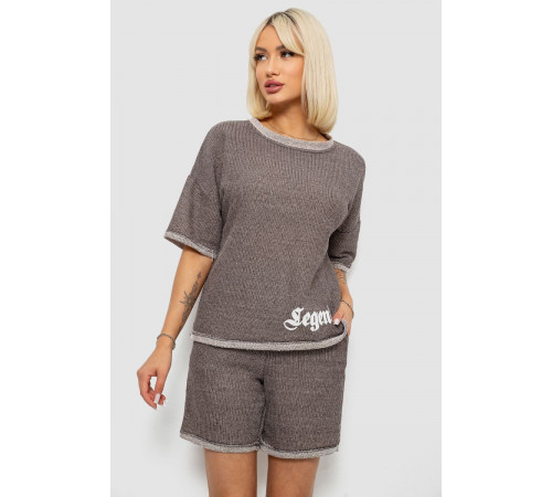 Костюм женский повседневный, цвет серый, 257R604