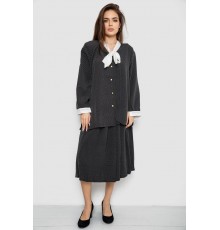 Костюм жіночий класичний у горох, колір чорно-білий, 167R3002