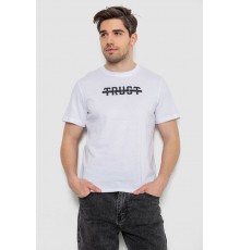 Футболка мужская с принтом, цвет белый, 241R1902