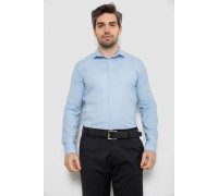 Рубашка мужская однотонная, цвет голубой, 186R2100