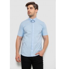 Рубашка мужская однотонная, цвет голубой, 214R6917