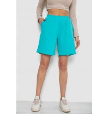 Шорти жіночі в рубчик, колір бірюзовий, 238R110