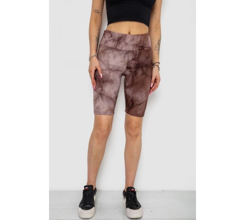 Велотреки жіночі в рубчик, колір коричневий, 238R58193