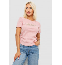 Футболка женская с принтом, цвет розовый, 221R3303