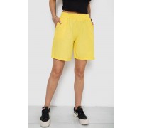 Шорты женские однотонные, цвет желтый, 238R315