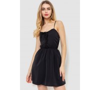 Сарафан-комбінезон однотонний, колір чорний, 129R1047-1