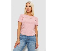Футболка женская с принтом, цвет розовый, 221R3307